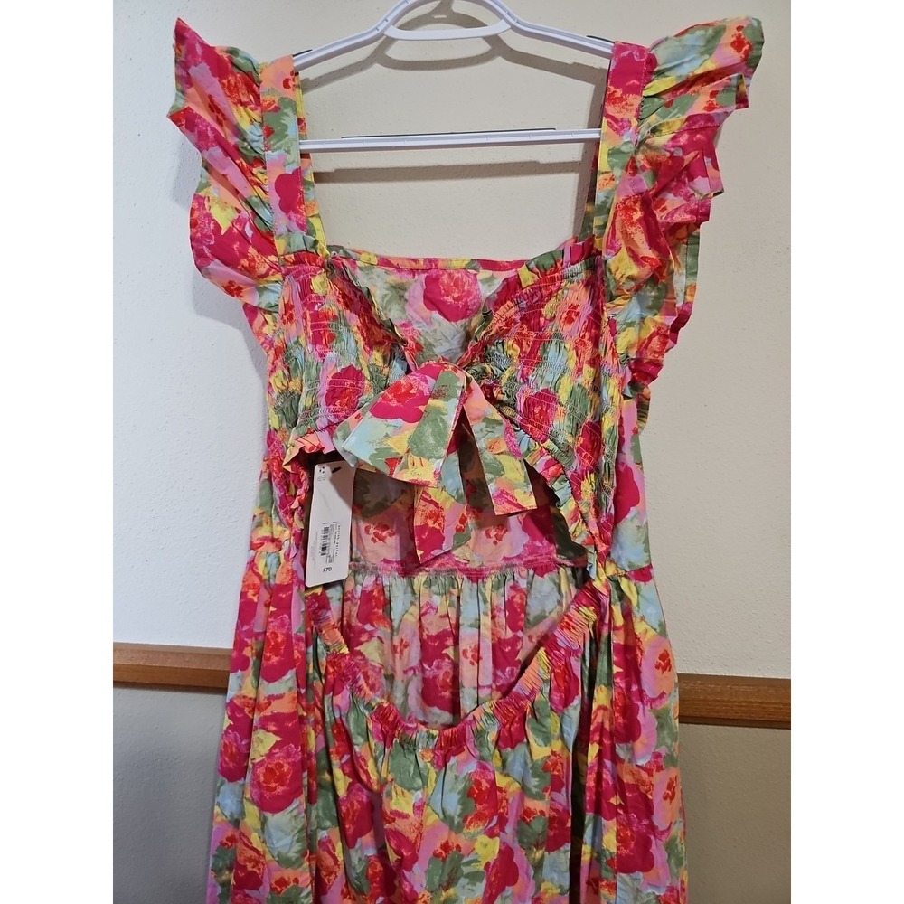 Peyton & Parker Women's Sz. XL Floral Midi Open Back Dress NWT - Picture 5 of 6